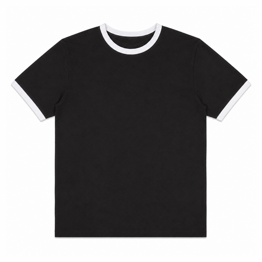 SABER Black Ringer T-shirt