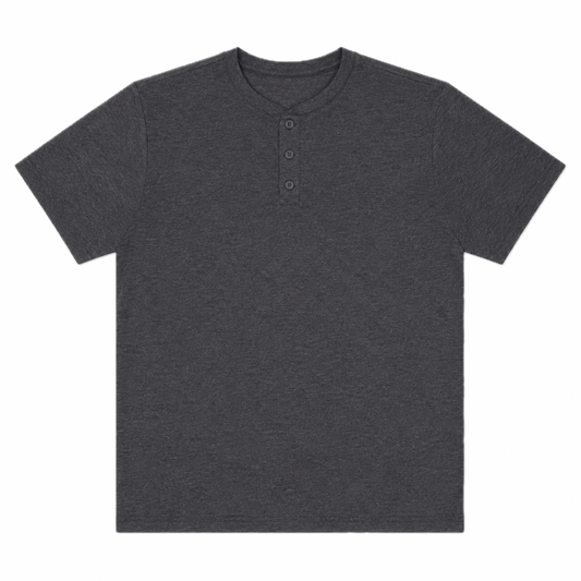 SABER Grey Henley Shirt