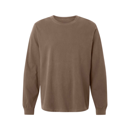 SABER Vintage Brown Long Sleeve "Garment Dye"