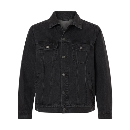 SABER Black Denim Jacket