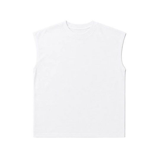 Uniform Muscle White Tee