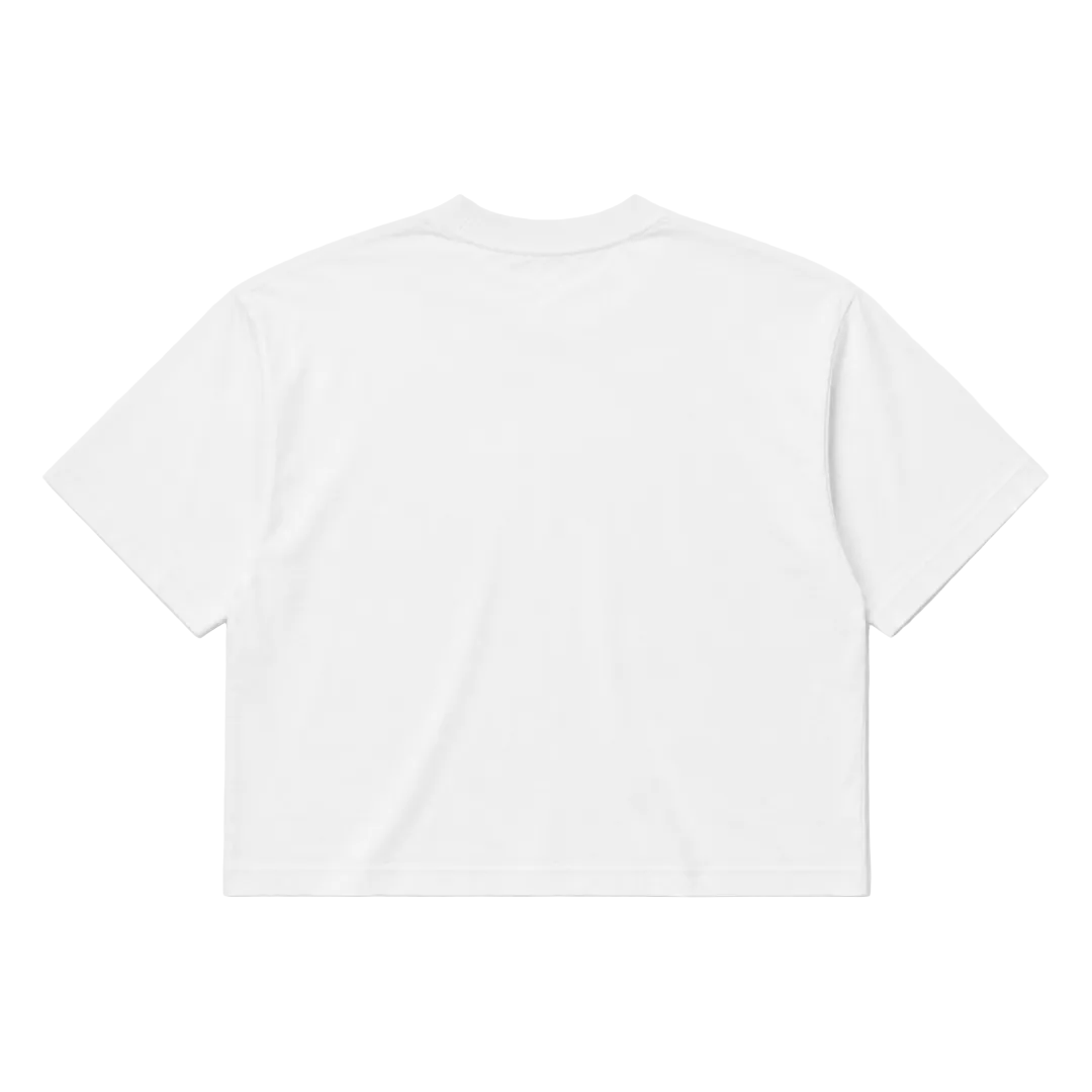 Studio White Cropped Tee