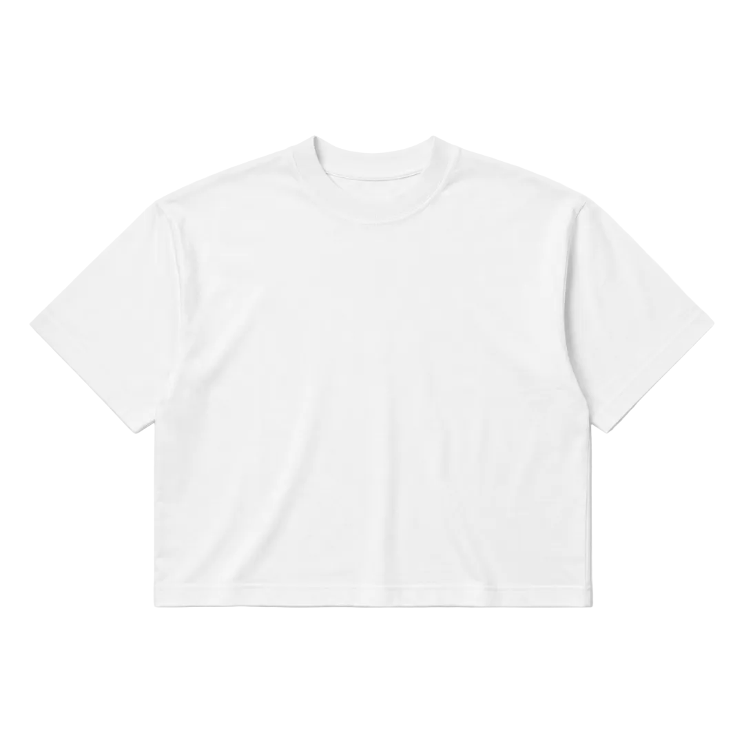 Studio White Cropped Tee