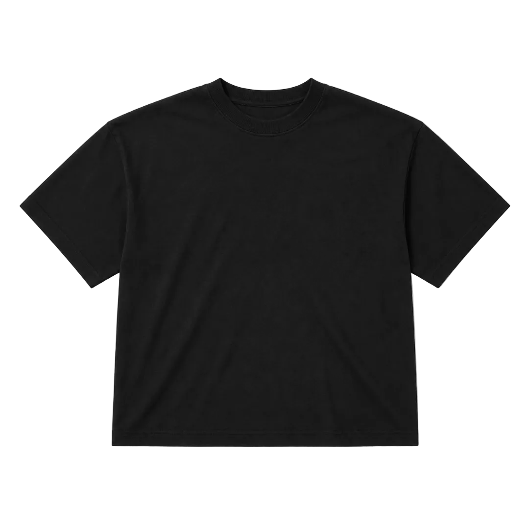 Studio Black Cropped Tee