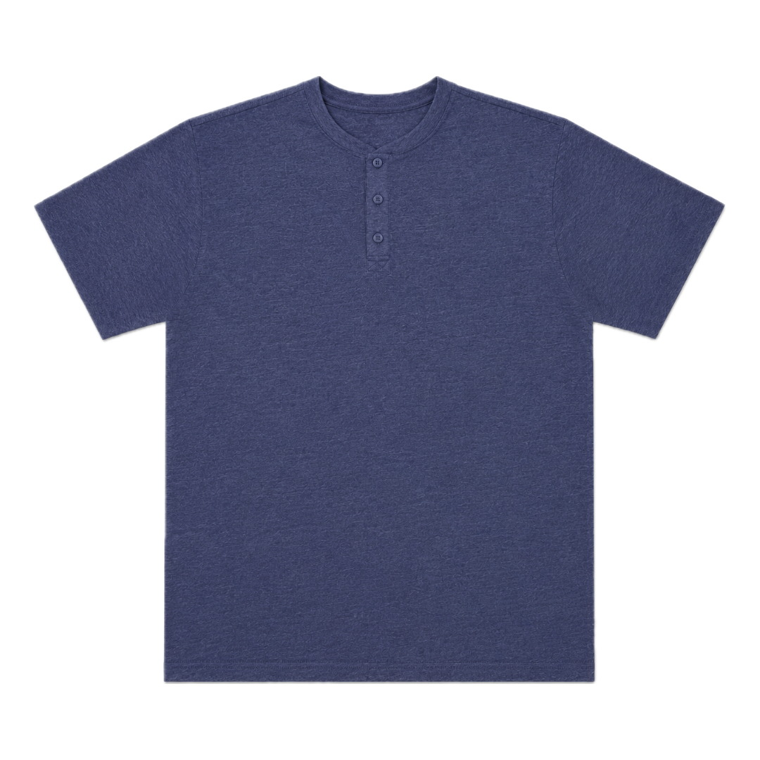 SABER Navy Henley Shirt
