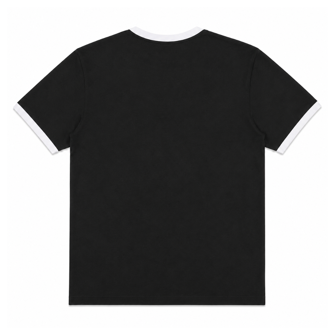 SABER Black Ringer T-shirt